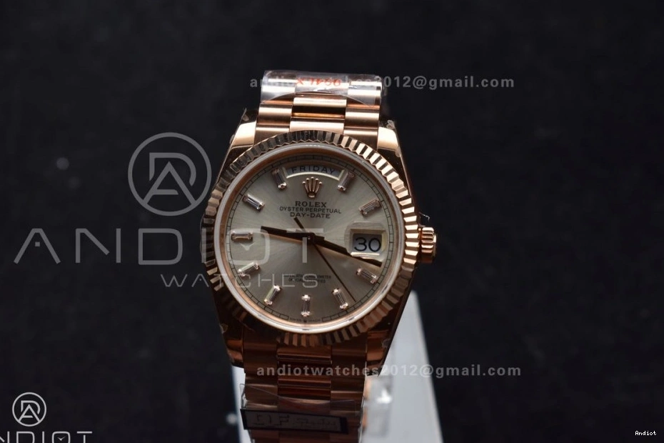 vr3255 904L Edition Silver Steel Weight) Best Bracelet (Gain Dial 36 with on RG President QF DayDate Diamond Stick V5 0219